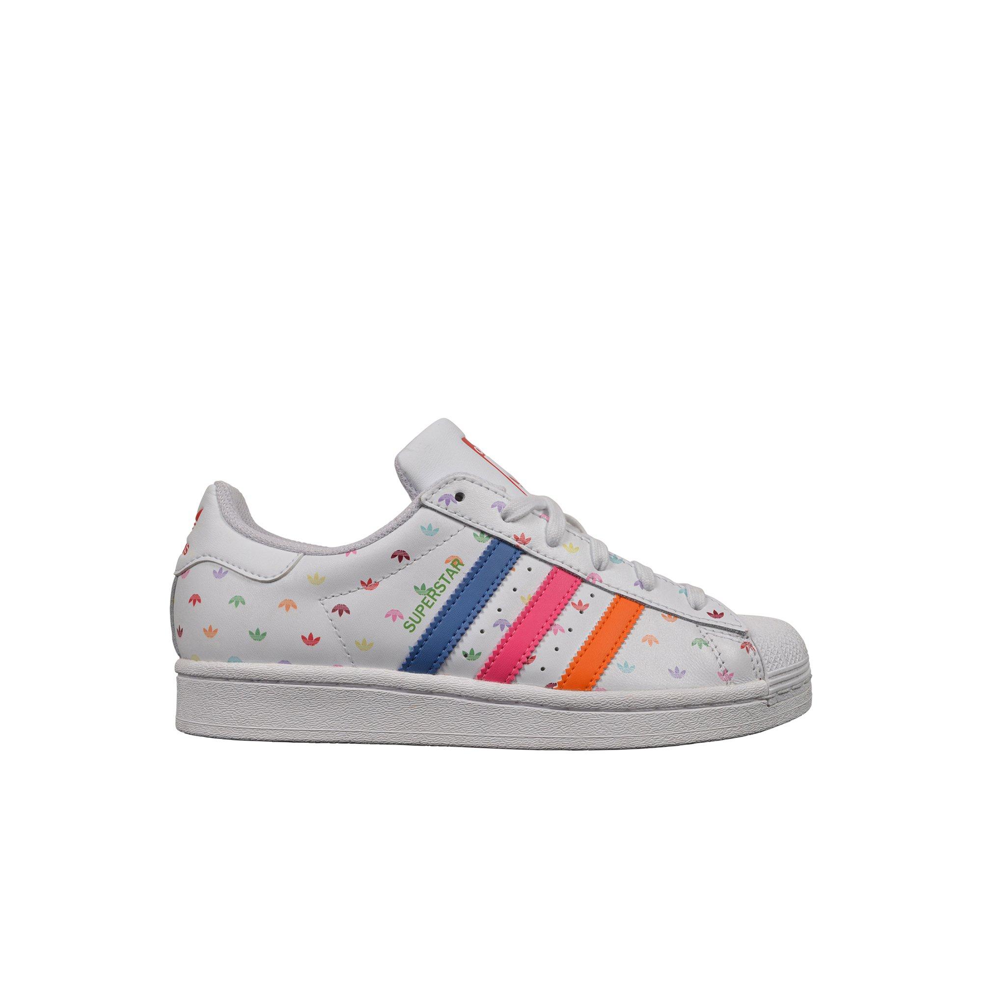 All white adidas shop superstar preschool